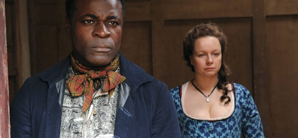 Danny Sapani and Samantha Morton in 'Harlots'