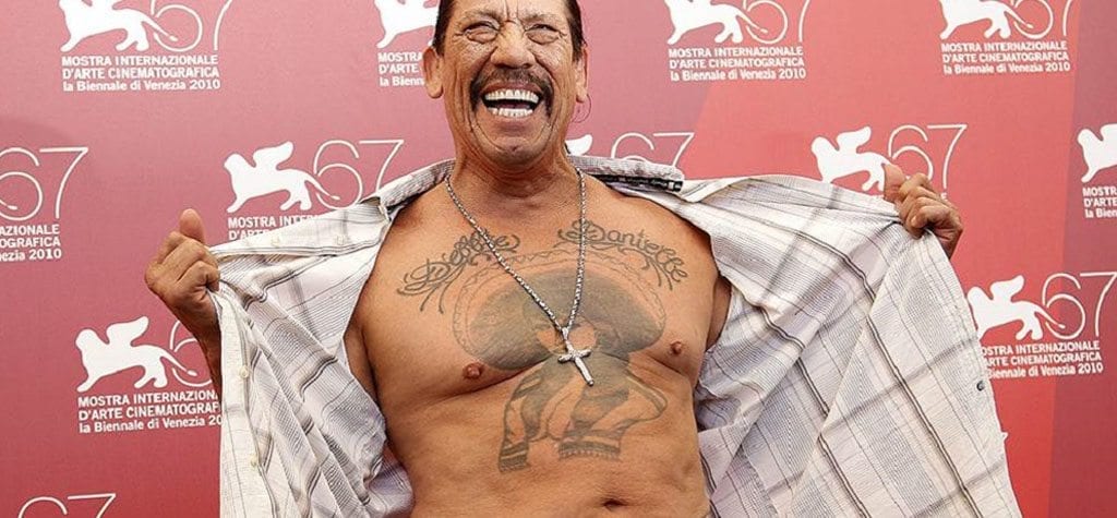 Danny Trejo's chest tattoo