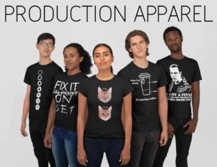 Today we’re just stoked to talk about the amazing new clothing line for filmmakers, Production Apparel, created by filmmakers for filmmakers.