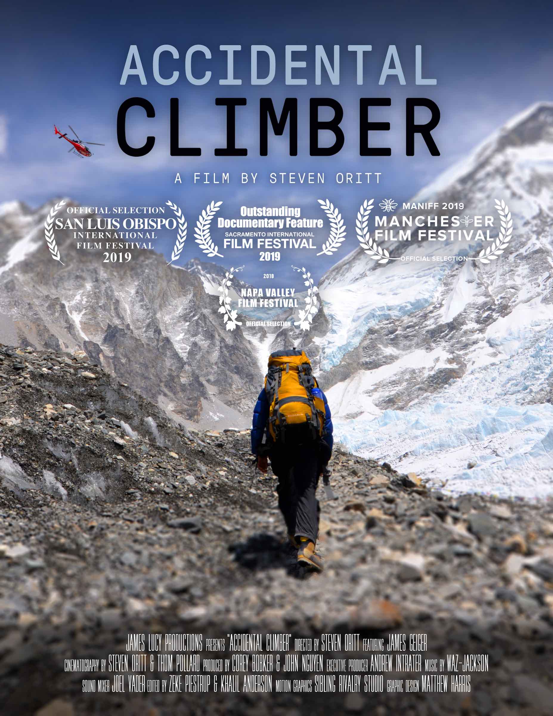 We highlight Steven Oritt's documentary 'Accidental Climber' in advance of its Australian premiere at the Melbourne Documentary Film Festival.