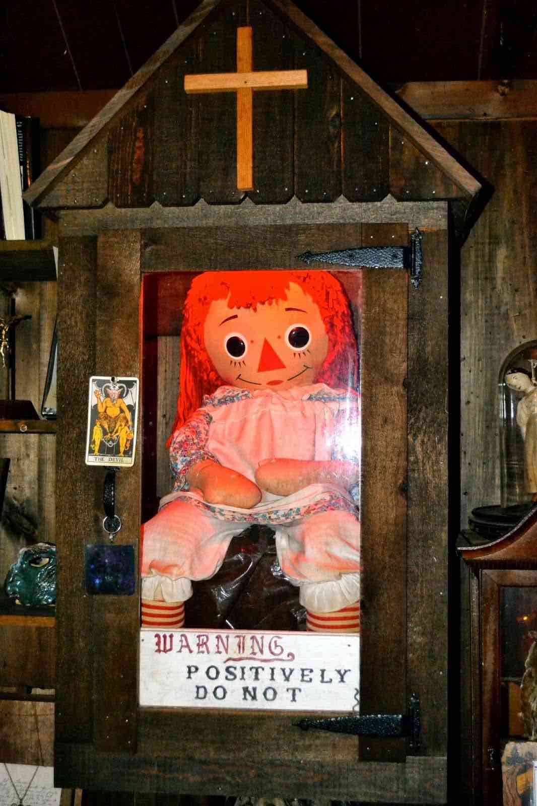 real annabelle in museum