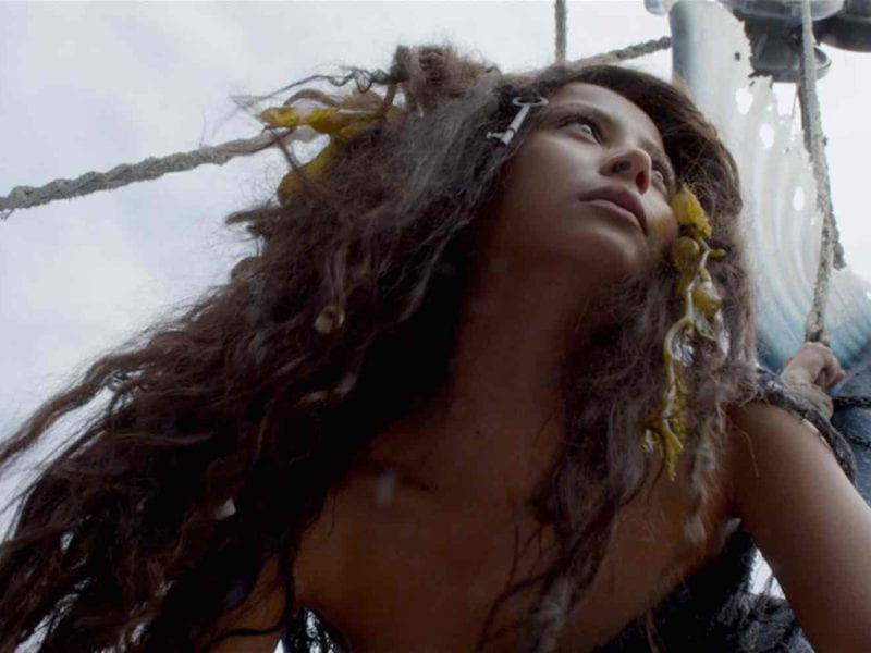 'Mermaid Down' is about a mermaid (Alexandra Bokova) ripped from the ocean. Here's our interview with the mermaid herself.