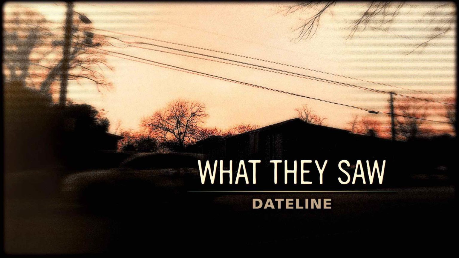 'Dateline' NBC has done a plethora of news stories over the years. It’s a complicated story that 'Dateline' delves into with “What They Saw”. Here's why.