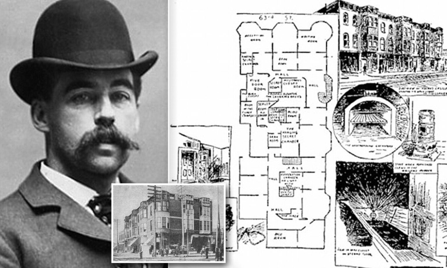 H.H. Holmes has been deemed the first serial killer of the United States, with his insane murder hotel he used to lure victims. Here's what we know.
