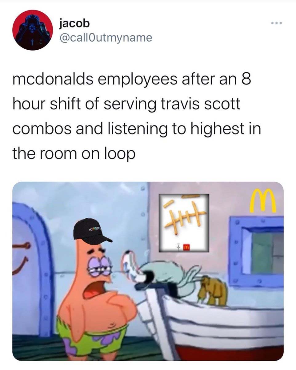 Travis Scott and McDonald's: The new meme going around ...