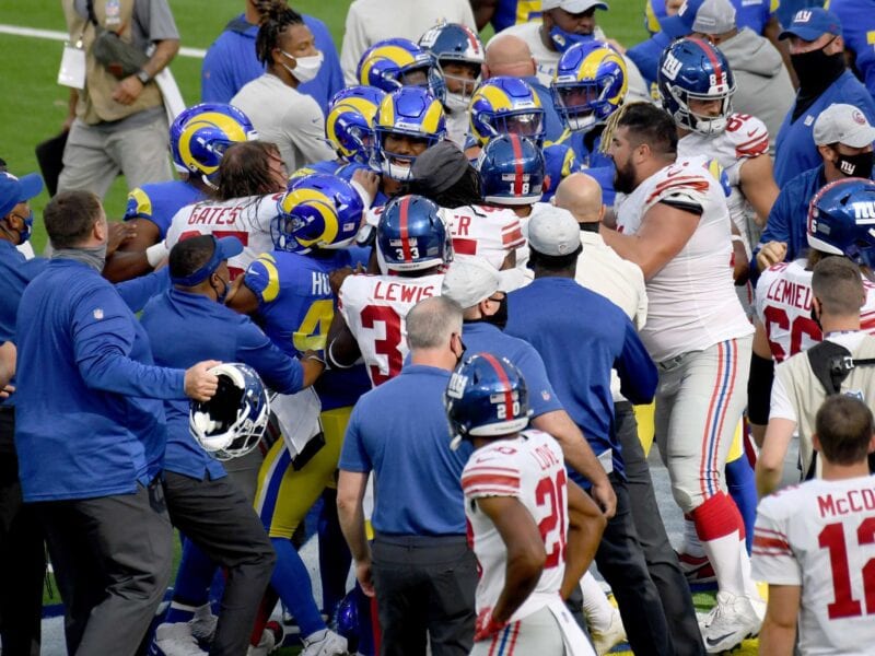 Why was the Rams vs. Giants game so heated? Read the latest tea on the feud between Golden Tate and Jalen Ramsey today.