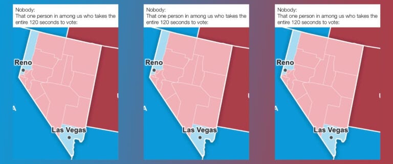 As the election news barreled along, all eyes were on Nevada, for some reason. Check out the funniest Nevada memes from the 2020 election.