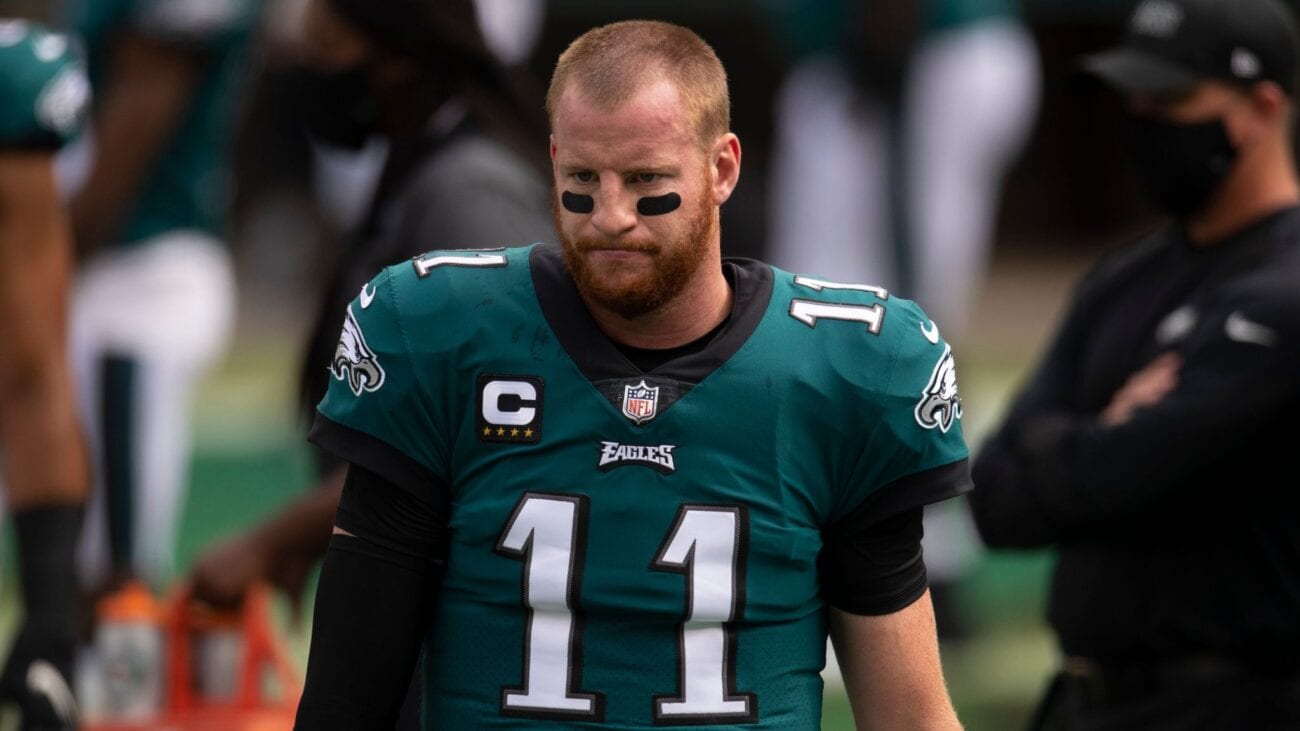 Will Carson Wentz's stats be affected by the Eagles QB situation? Take a look at Wentz's season so far and his uncertain future in Philadelphia.