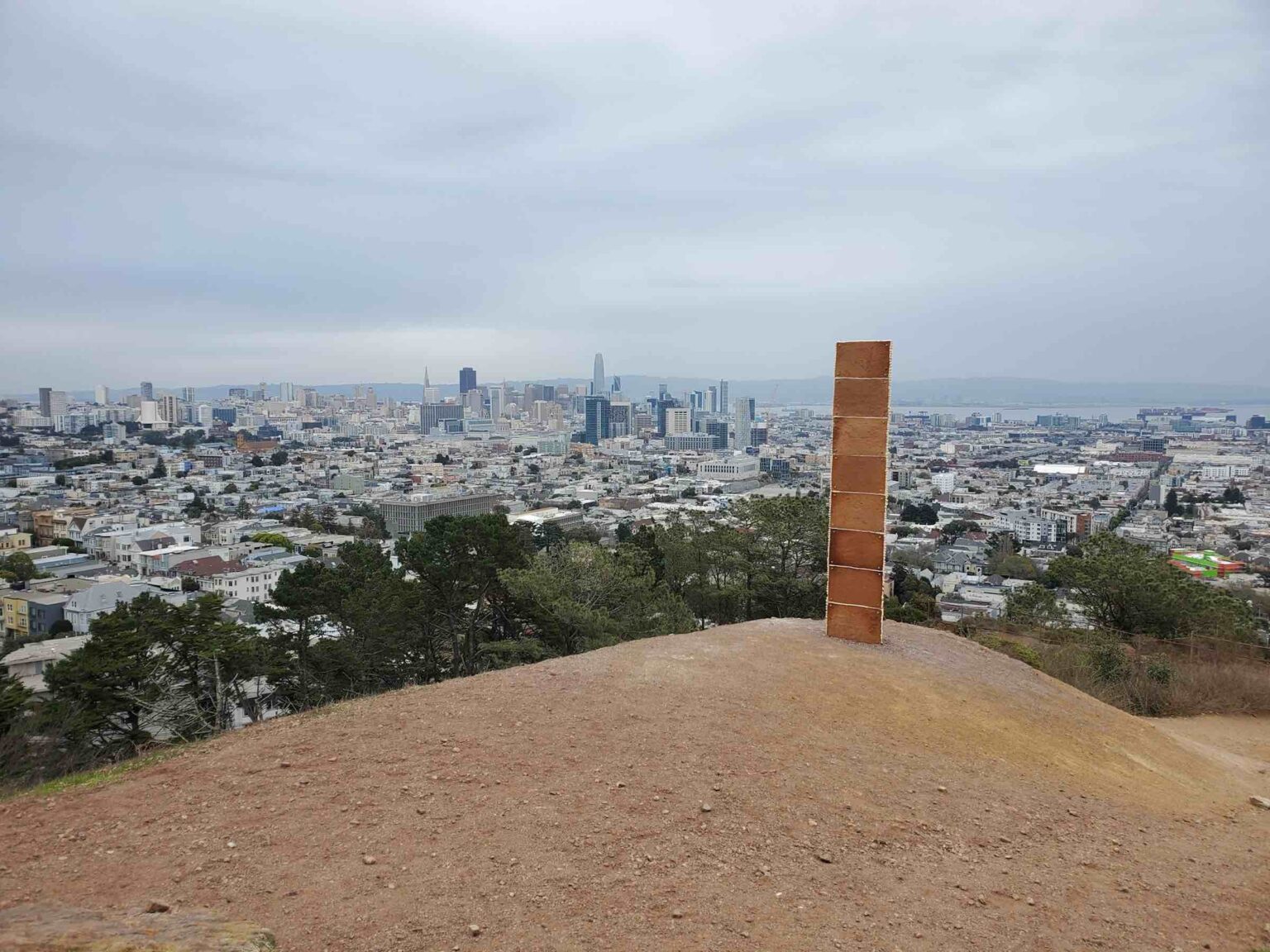 Mysterious monoliths have appeared in random places around the world in late 2020. Here's one monolith that provided a sweet treat at a San Francisco park.