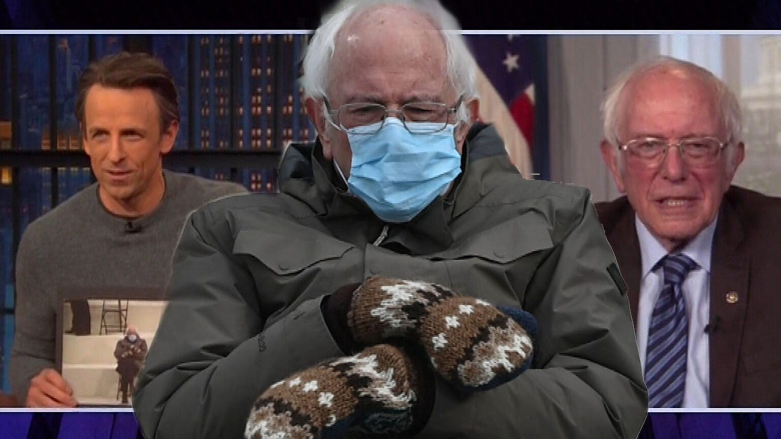The former presidential nominee is plastering our feeds. Here are all the places Bernie Sanders has been . . . in the form of memes.