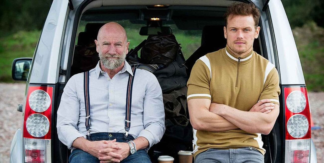 'Outlander' stars Sam Heughan & Graham McTavish appear in 'Men in Kilts: A Roadtrip with Sam and Graham'. Here are the best Twitter reactions.