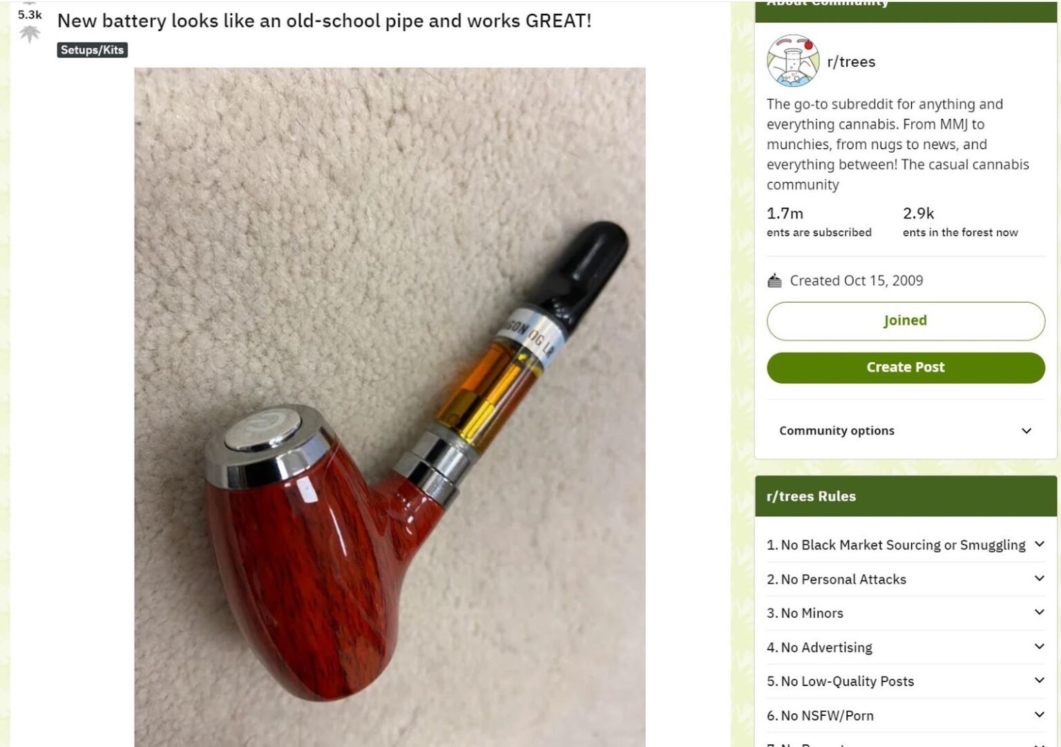 You probably saw people on instagram and reddit with a vape battery that looks like a wooden pipe. Learn more about the viral vape now!