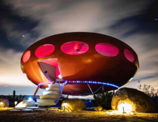 Want to live out your science fiction fantasy by living in an alien spaceship? Check out how you can book a getaway that's truly out of this world.