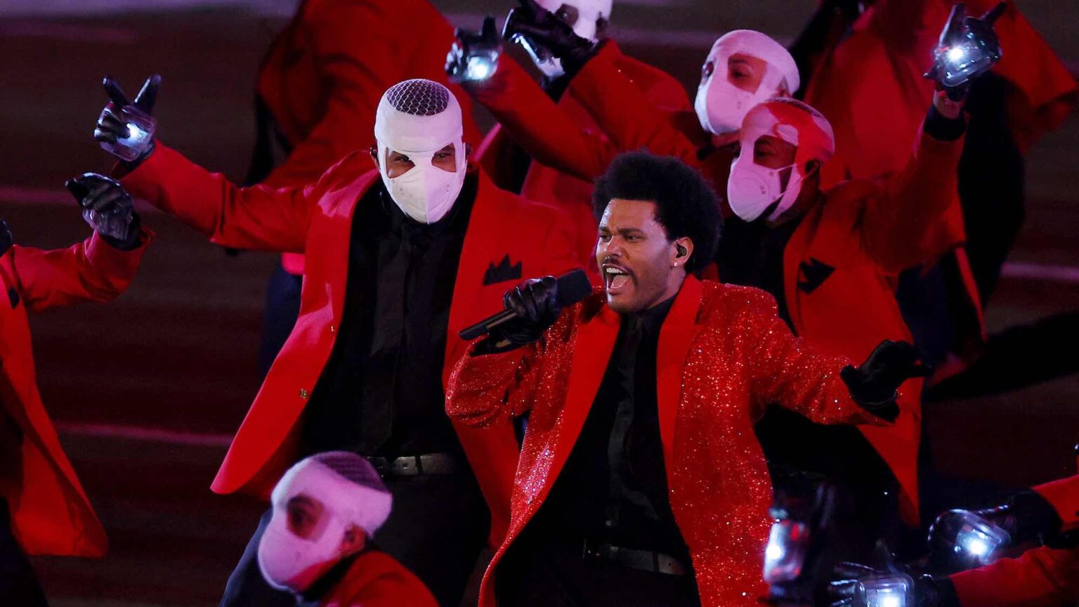 The Internet has some *thoughts* about The Weeknd's Super Bowl performance. Throw shade, spill tea, and laugh at these excellent memes on it.