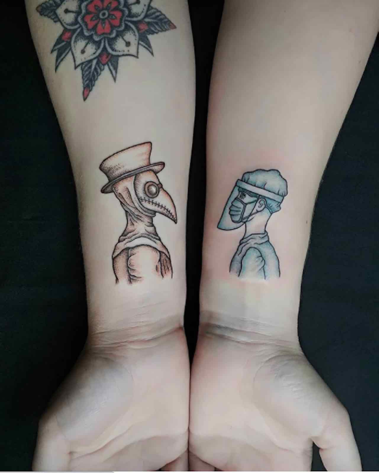 Mordecai and Rigby get tattoos by DollSizedHolly on DeviantArt
