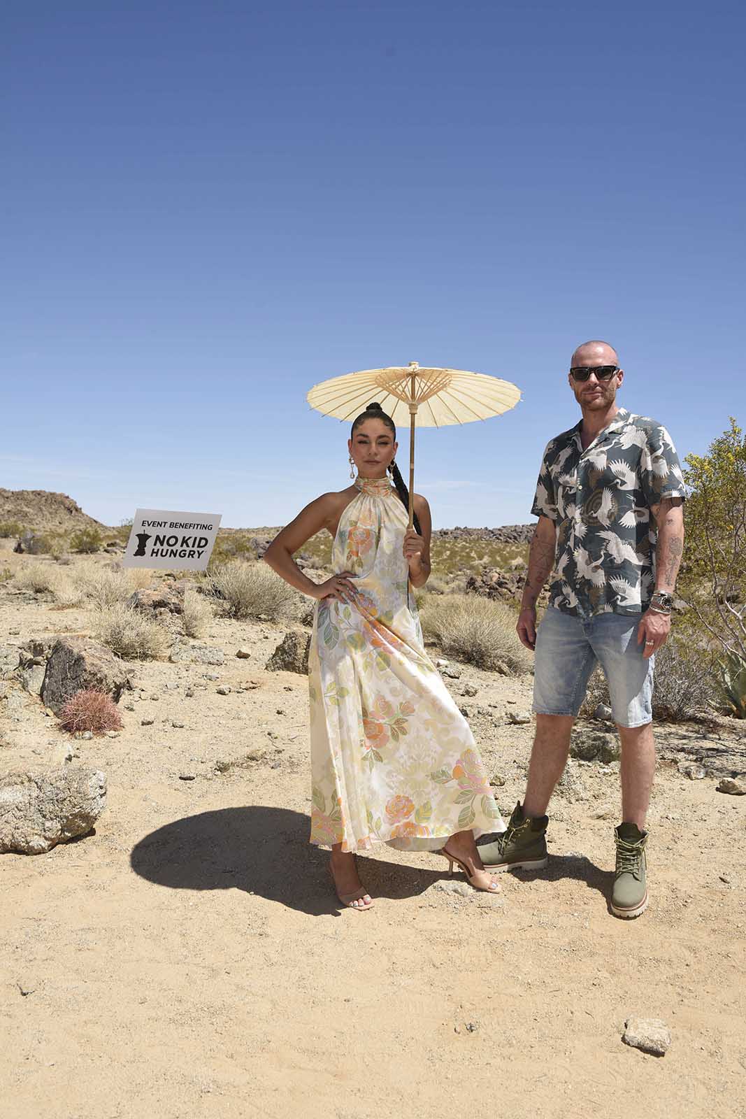 Co-founders Vanessa Hudgens and Oliver Trevena hosted a bunch of VIPs at Joshua Tree to celebrate the launch of Caliwater. Peek at the exclusive event. 