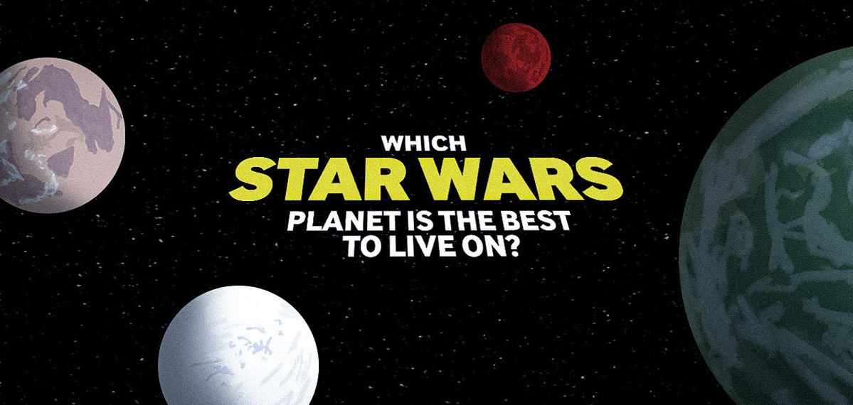 'Star Wars' has one of the most expansive universes in fiction. Find out which planet would be best to live on here.