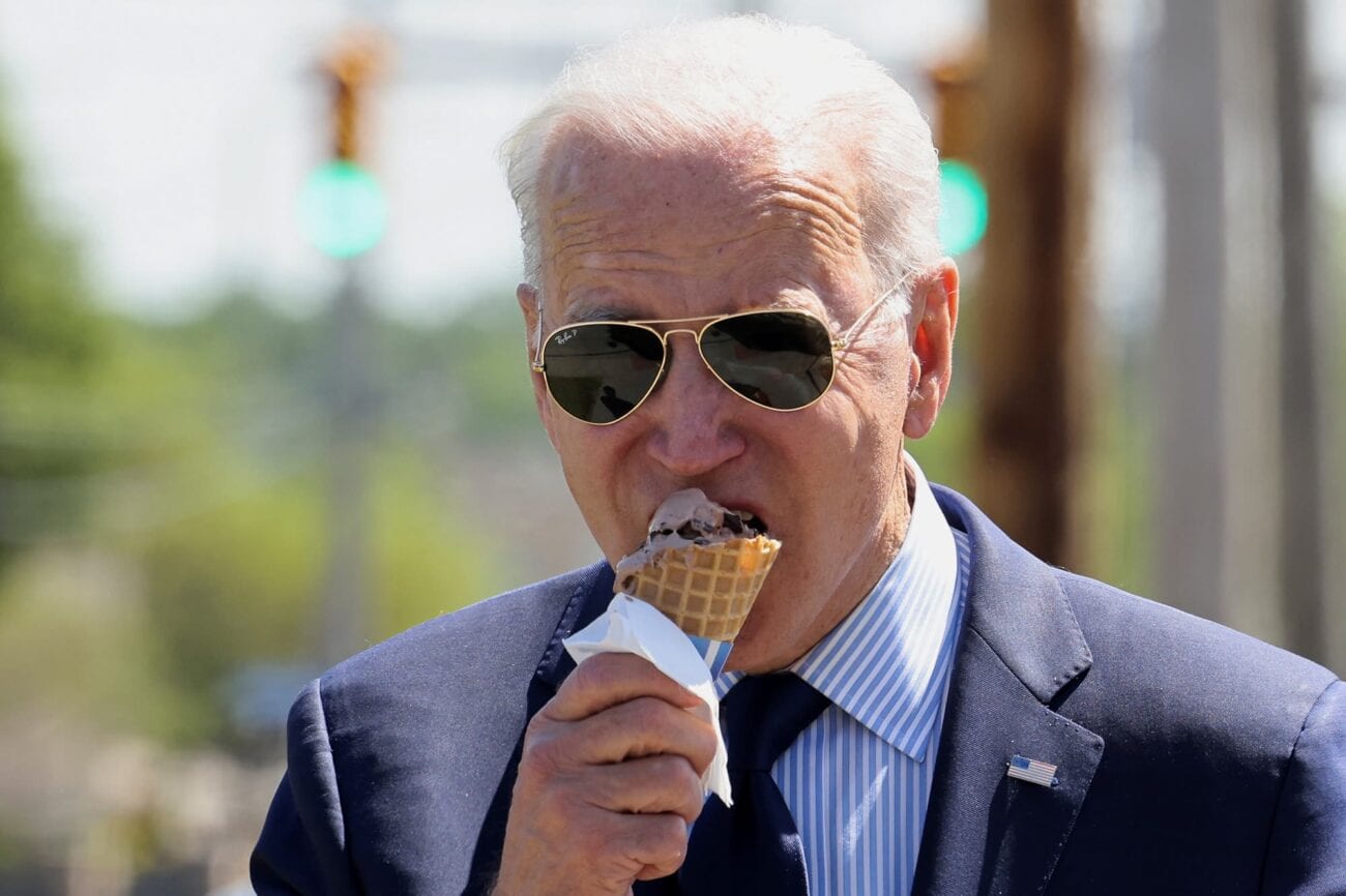 Joe Biden loooooooooves ice cream. Is there anything more American than that? Start the summer by admiring how our president handles all sorts of scoops!