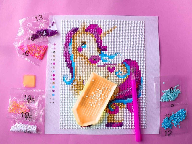 Diamond painting is the new crafting trend taking the world by storm. Involve your whole family in this fun activity with these kid-approved kits.