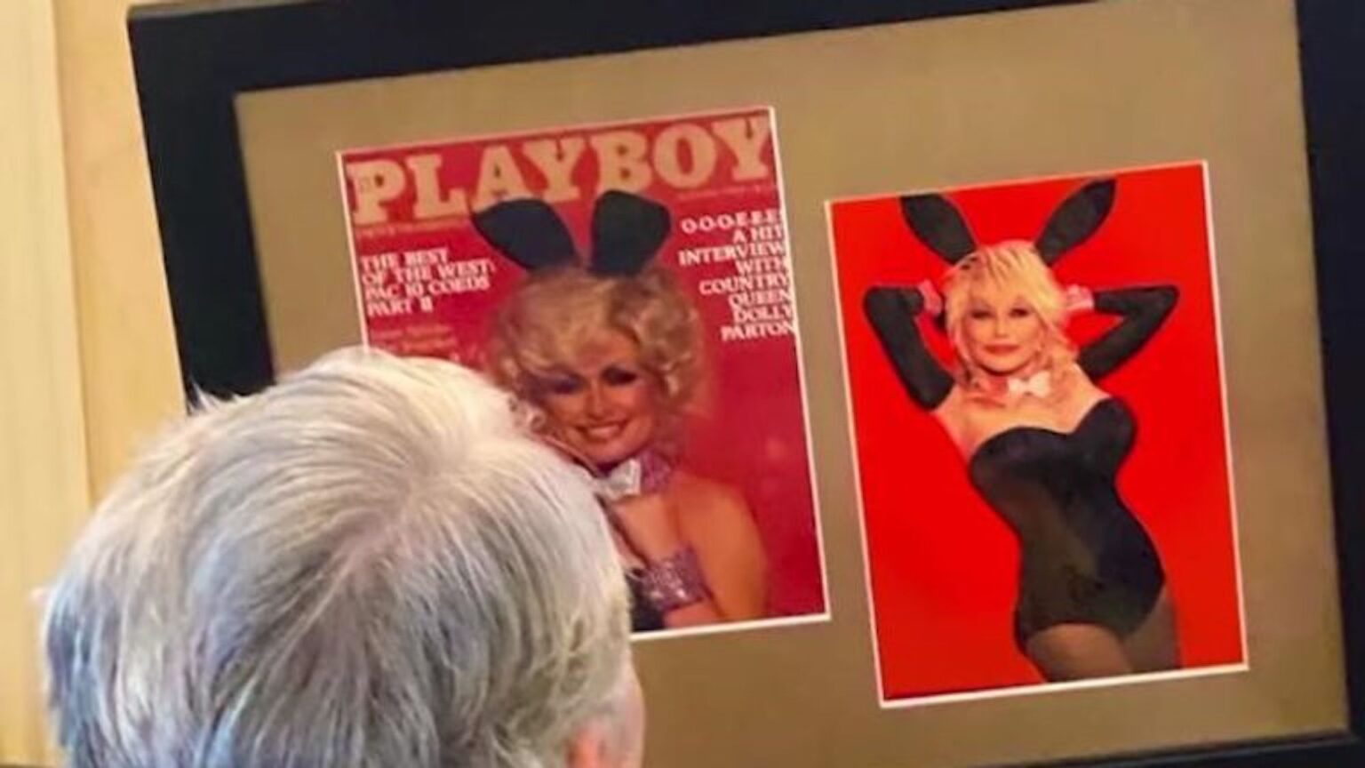 Dolly Parton recreates her 1978 'Playboy' cover for her husband's birthday. See if the star got nude for the occasion.