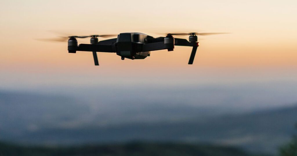 quadair drone flight time