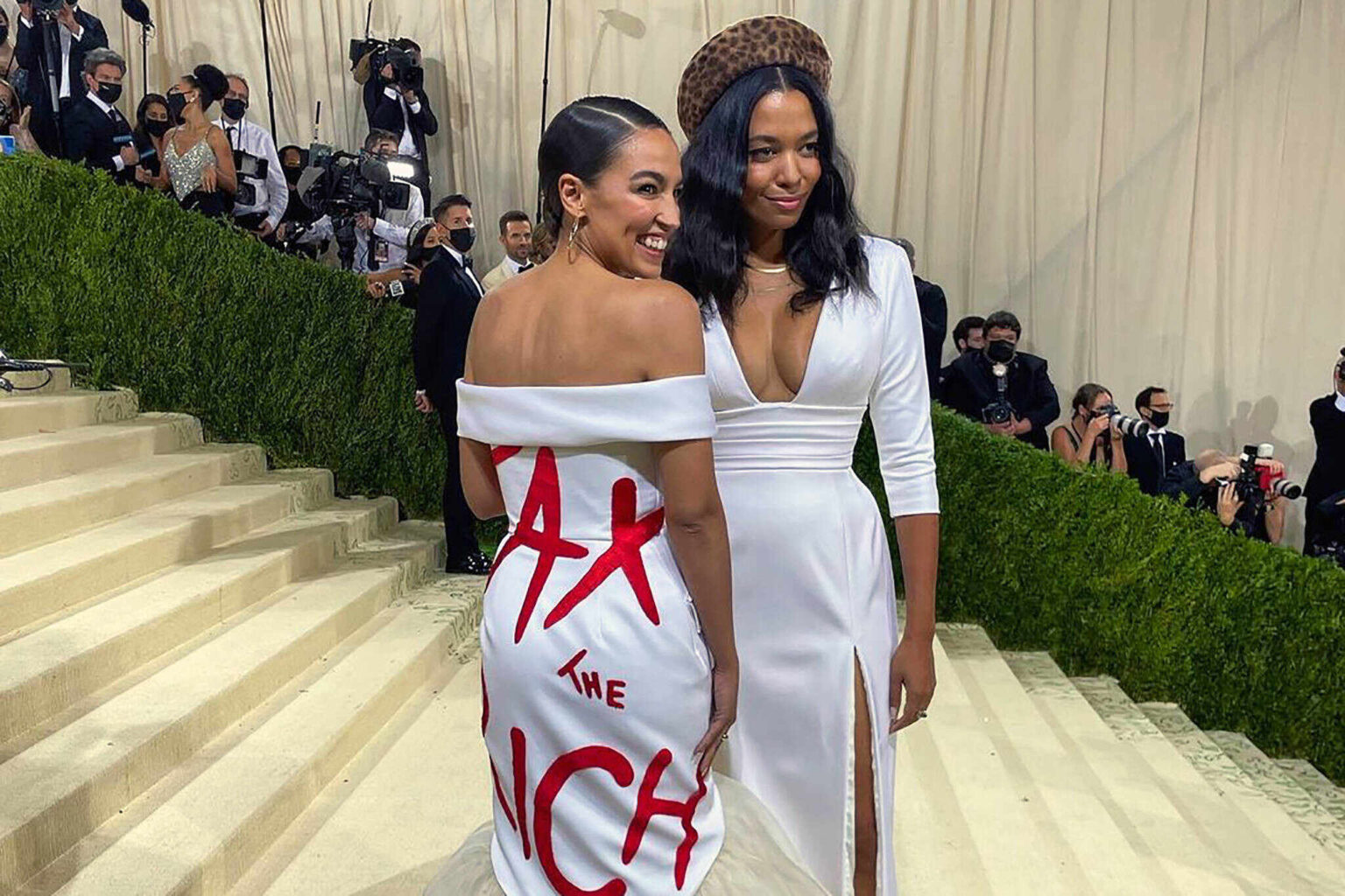 Alexandria Ocasio-Cortez Has Twitter up in arms again over . . . a dress? Dive into the Met Gala controversy and why "tax the rich" just fell flat.