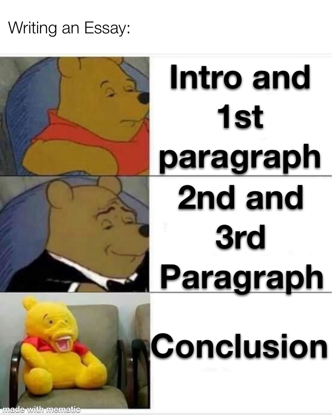Essay writing memes - Students writing college essays relate to this