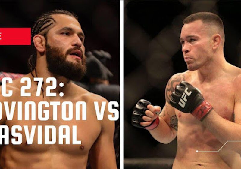 Find out about the Covington vs Masvidal fight TV channel, including ways to watch UFC 272, fighter stats, live stream for free on Reddit.