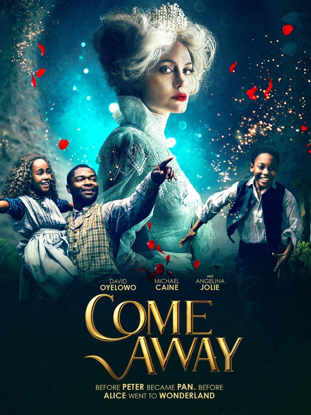 Two of the most beloved characters in literature, 'Alice in Wonderland' and 'Peter Pan', meet in a new imaginative origin story: 'Come Away'.