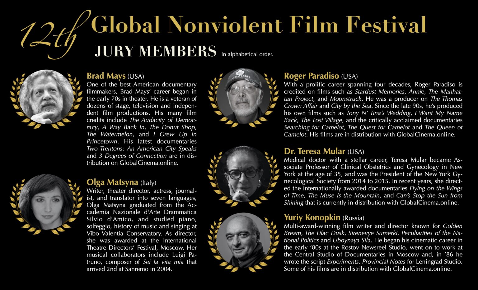Film personalities convened as members of the Jury for the Global Nonviolent Film Festival 2023. Here's everything you need to know.