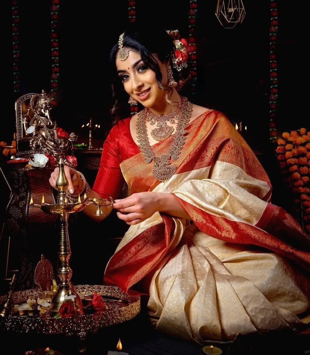 The embellished ornaments in wedding sarees often symbolize family, regeneration, ancestral blessing. What should you wear to an Indian wedding?
